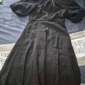 Calvin Klein Black Long Sleeve Dress